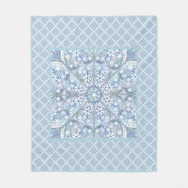 Manta Polar Azul de la luz de los lazos cerámicos