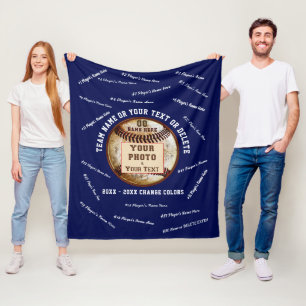 Manta Polar Azul de la Marina Personalizable