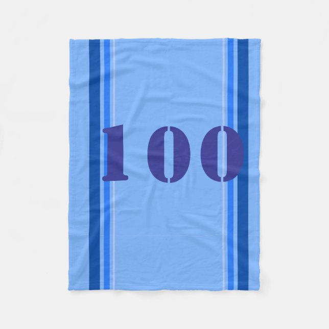 Manta Polar Azul deportivo (Anverso)