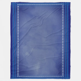 Manta Polar Azul inspirado en Escocia