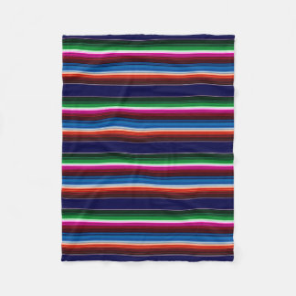 Manta Polar Azul, Naranja, rosado caliente, sarape verde mexic