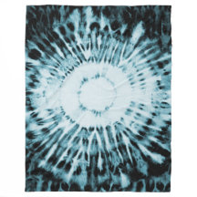 Azul negro verde azulado del teñido anudado de