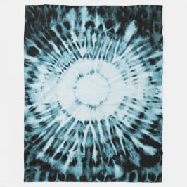 Manta Polar Azul negro verde azulado del teñido anudado de