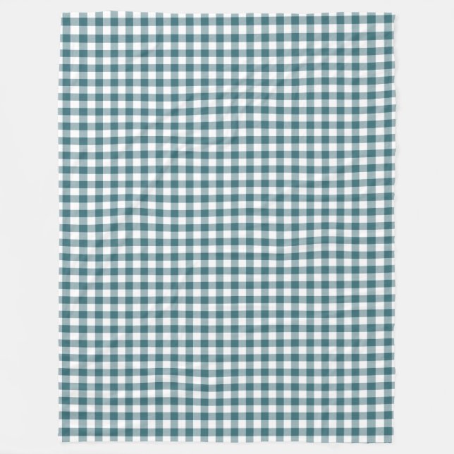 Manta Polar Azul pavo real (Aqua profundo Verde azulado oscuro (Anverso)