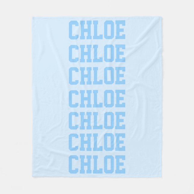 Manta Polar Azul preppy (Anverso)