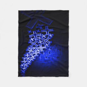 Manta Polar Azul religioso del fractal