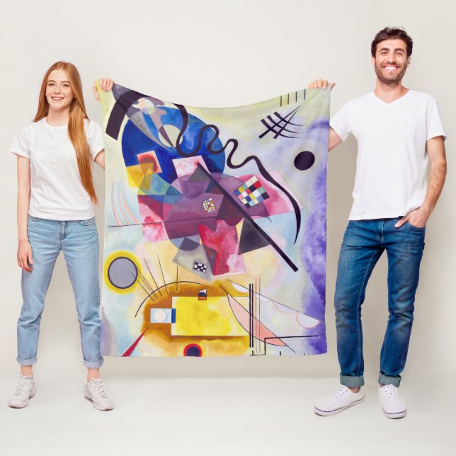 Manta Polar Azul rojo amarillo, Wassily Kandinsky (In situ)