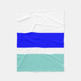 Manta Polar Azul y Verde azulado