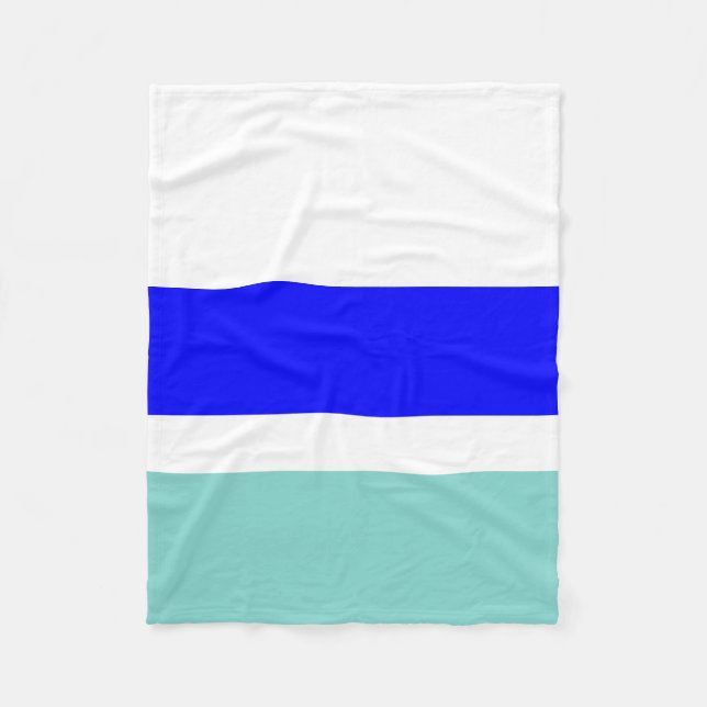 Manta Polar Azul y Verde azulado (Anverso)