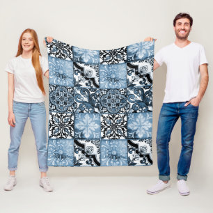 Manta Polar Azulejo de Océano