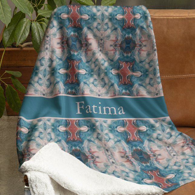 Manta Polar Azure Bloom, personalizado (Subido por el creador)