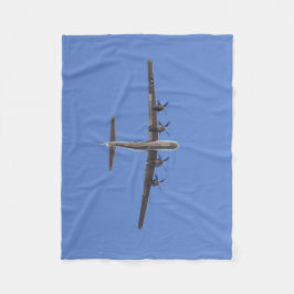 Manta Polar B-29 Bomber Fleece Blanket