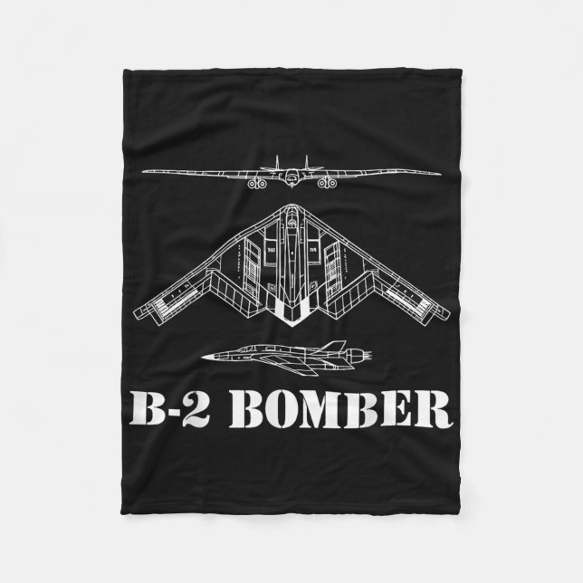 Manta Polar B-2 Bomber Aircraft Schematic Military Stealth Bom (Anverso)