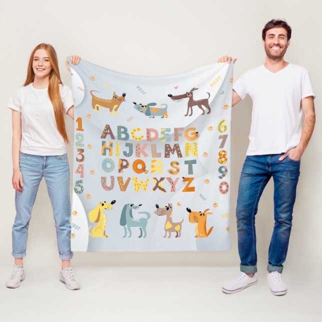Manta Polar Baby Blanket - Cartas ABC (In situ)