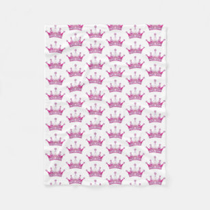 Manta Polar Baby Blanket - Crown Rosa