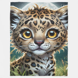 Manta Polar Baby Leopard Fleece Blanket