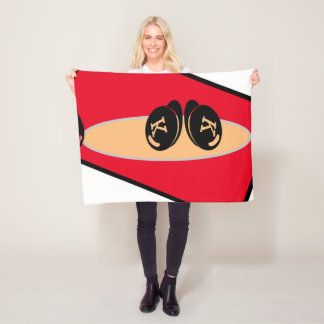 Manta Polar Baby RoomCUTE_RED_WHITE_BLACK_ RMDESIGNFLO55 Fleec