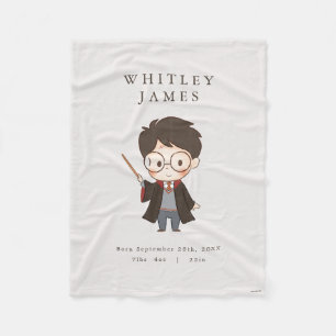 Manta Polar Baby Shower de Harry Potter simple