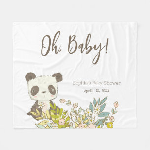 Manta polar Baby Shower Panda