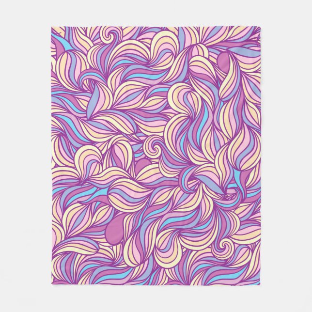 Manta Polar Background with abstract doodle waves  (Anverso)