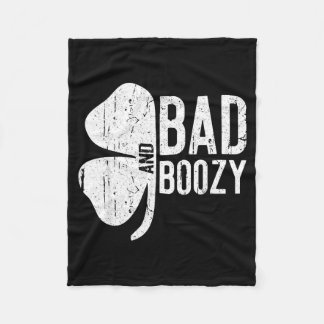 Manta Polar Bad And Boozy Shirt Irish Men Women St Patricks Da