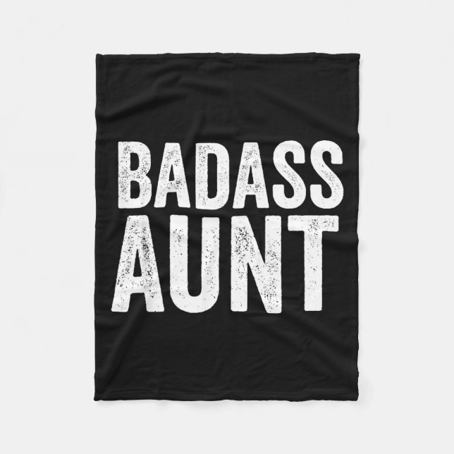 Manta Polar Bad Aunt Gift Funny New Aunt Idea New Niece Nephew (Anverso)