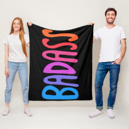 Manta Polar BADASS Colorido Guay & Fun Stripes NEGRO