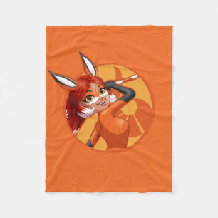 Manta Polar Badge Naranja Rena Rouge