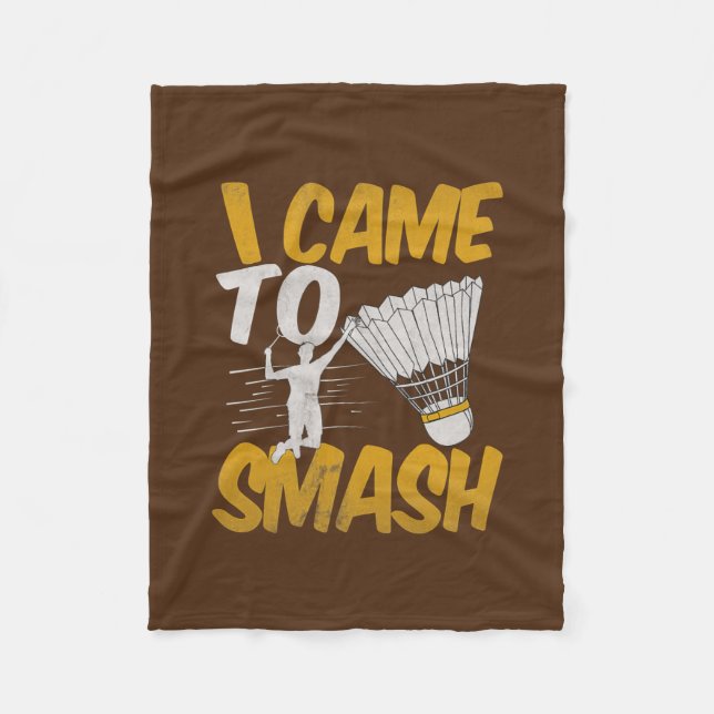 Manta Polar Badminton con Shutlecock de Birdie  (Anverso)