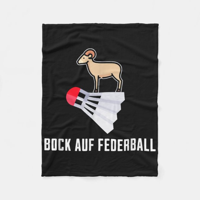 Manta Polar Badminton de Fancy - Deseo para Badminton Badminto (Anverso)