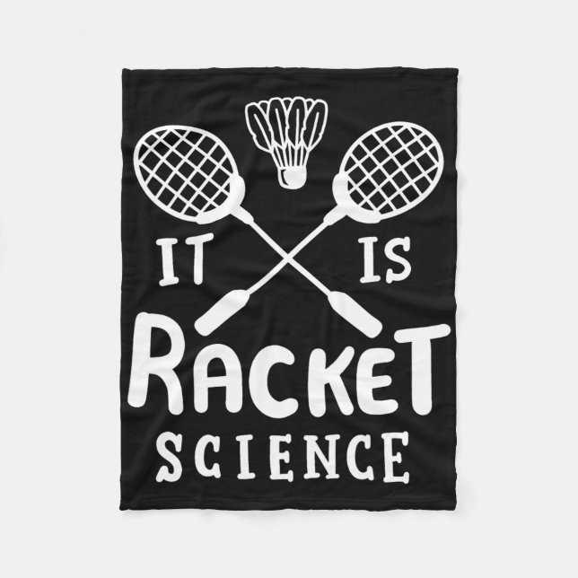 Manta Polar Badminton Es Ciencia De Racket (Anverso)