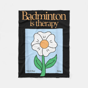 Manta Polar Badminton es Terapia Racket Stress Relief Mi