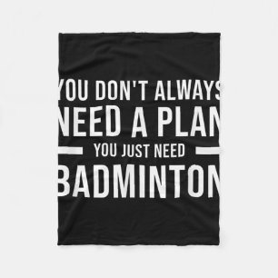 Manta Polar Bádminton Hombres Mujeres Niños Divertido 