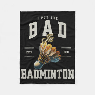 Manta Polar Bádminton Pongo lo Malo en el Volante de Bádminton
