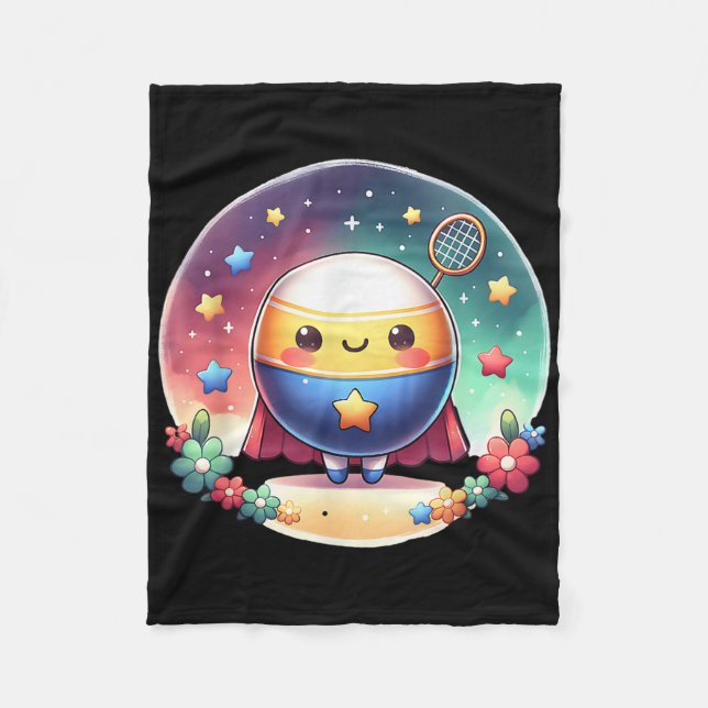 Manta Polar Badminton Superhéroe Super Hero Badminton (Anverso)