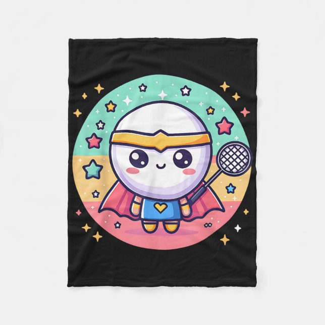 Manta Polar Badminton Superhéroe Super Hero Badminton (Anverso)