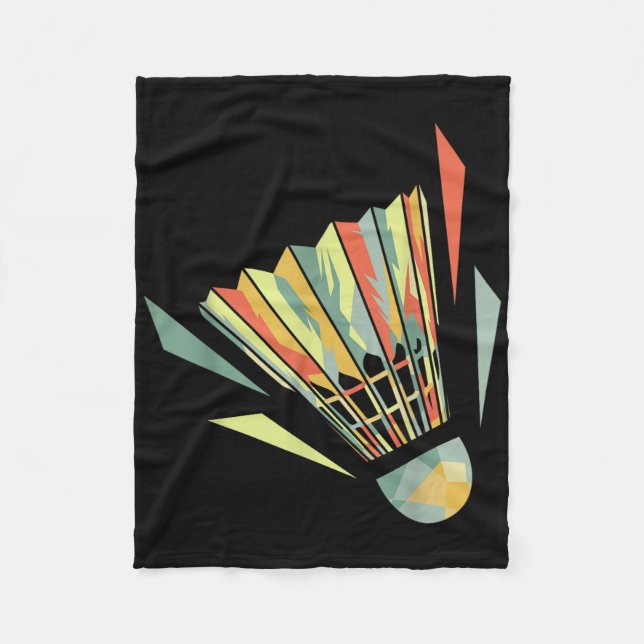 Manta Polar Bádminton y volante (Anverso)