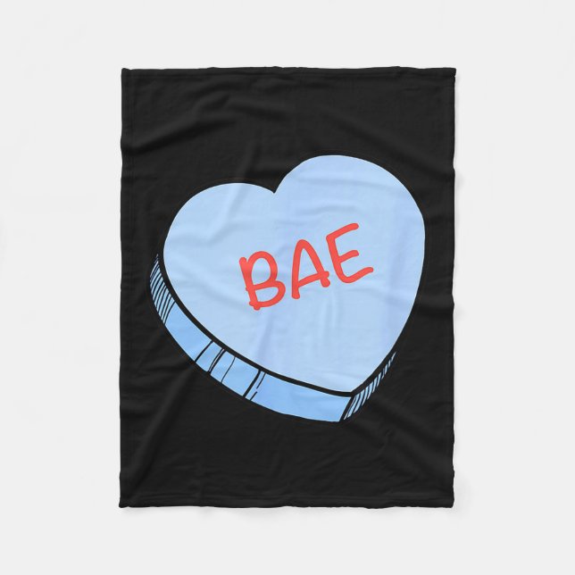 Manta Polar “bae” Conversation Hearts Valentine’s Day  (Anverso)
