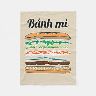 Manta Polar Baguette vietnamita del pan francés del bocadillo
