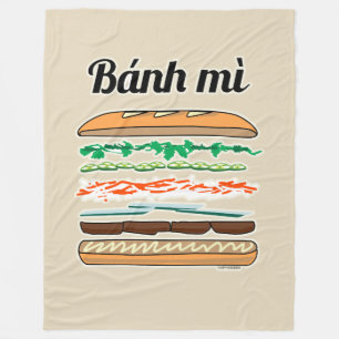 Manta Polar Baguette vietnamita del pan francés del bocadillo