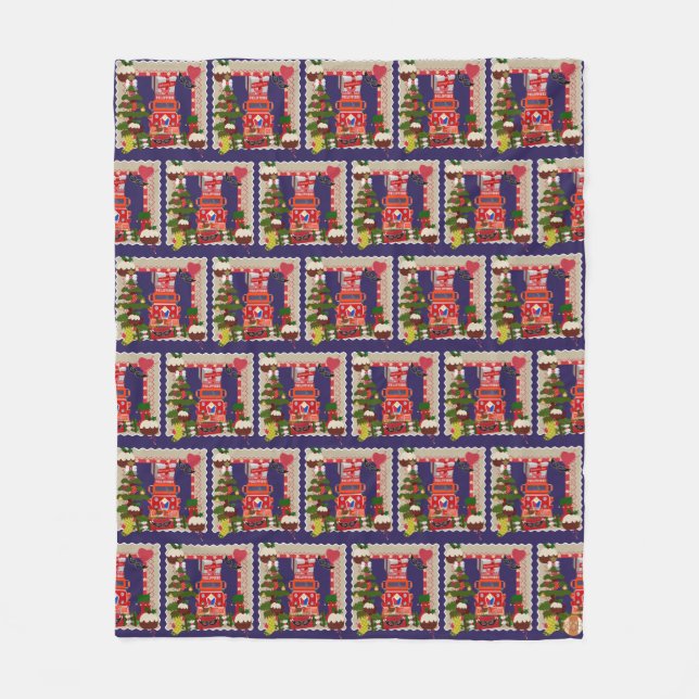 Manta Polar Bahay Kubo, caja de Balikbayan, Jeepney, Parol (Anverso)