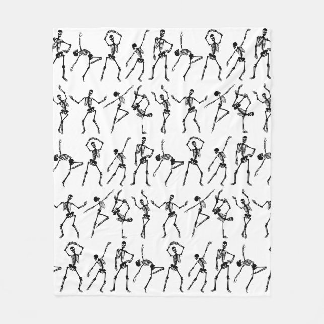 Manta Polar Bailando en forma de cráneo (Anverso)