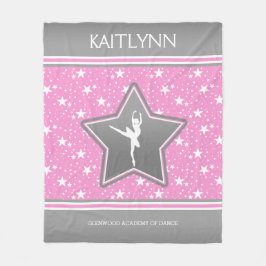 Manta Polar Bailarín entre las estrellas en rosa con SU NOMBRE
