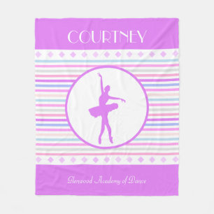 Manta Polar Bailarín horizontal de la bailarina de las rayas