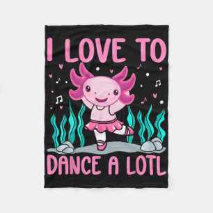 Manta Polar Bailarina Axolotl - Me Encanta Bailar Un Ax De Bai