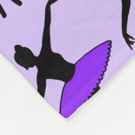 Manta Polar Bailarina de ballet morado Ballerina Dance Pointe