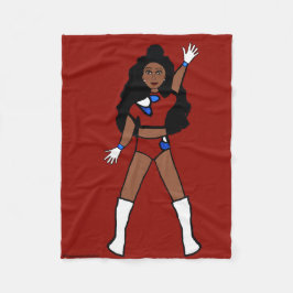 Manta Polar Bailarina Fleece Blanket Berry & Blue 2