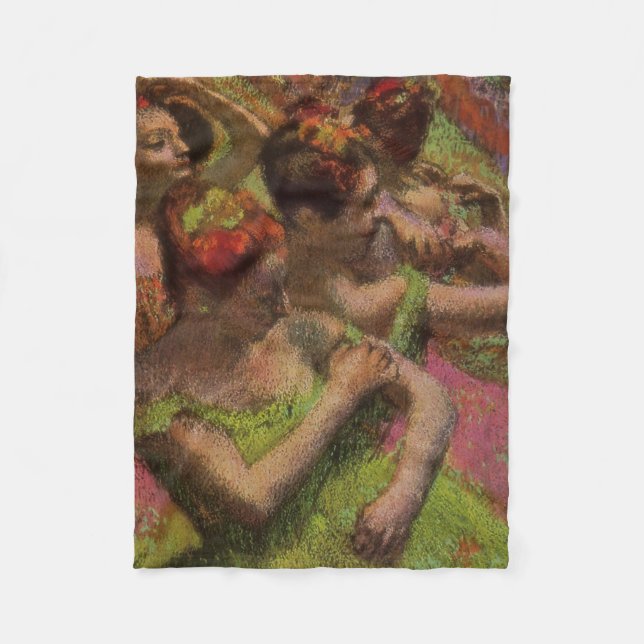 Manta Polar Bailarinas Ajustando sus Vestidos (Edgar Degas) (Anverso)