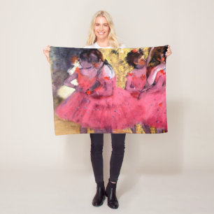 Manta Polar Bailarinas rosas, Edgar Degas