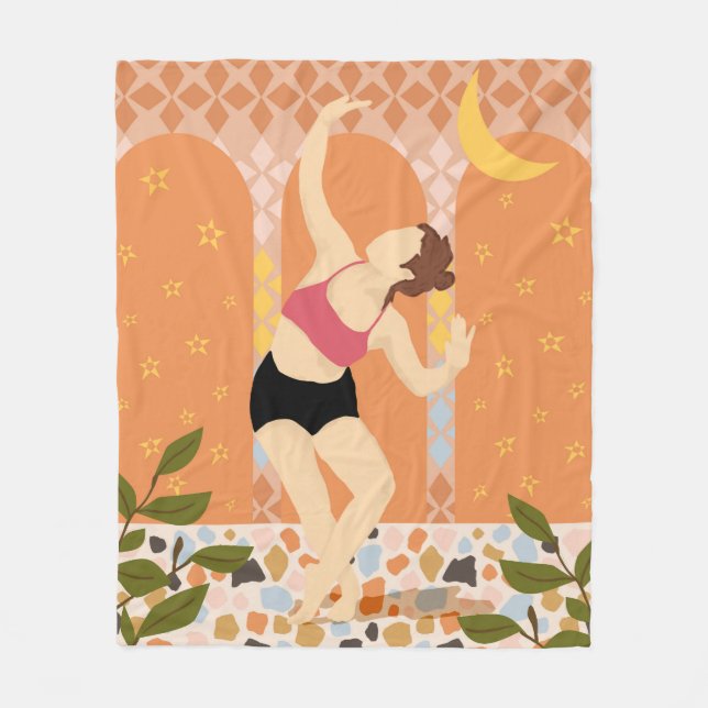 Manta Polar Baile bajo la luz de la luna (Anverso)